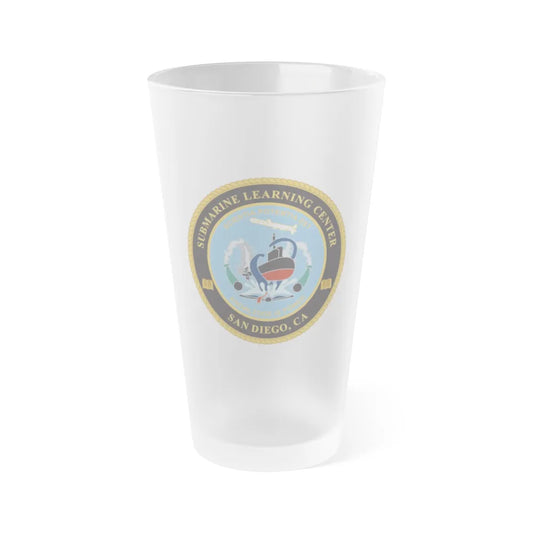 Submarine Learning Center San Diego (U.S. Navy) Frosted Pint Glass 16oz-Go Mug Yourself