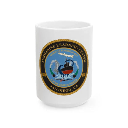 Submarine Learning Center San Diego (U.S. Navy) White Coffee Mug 15oz - Go Mug Yourself