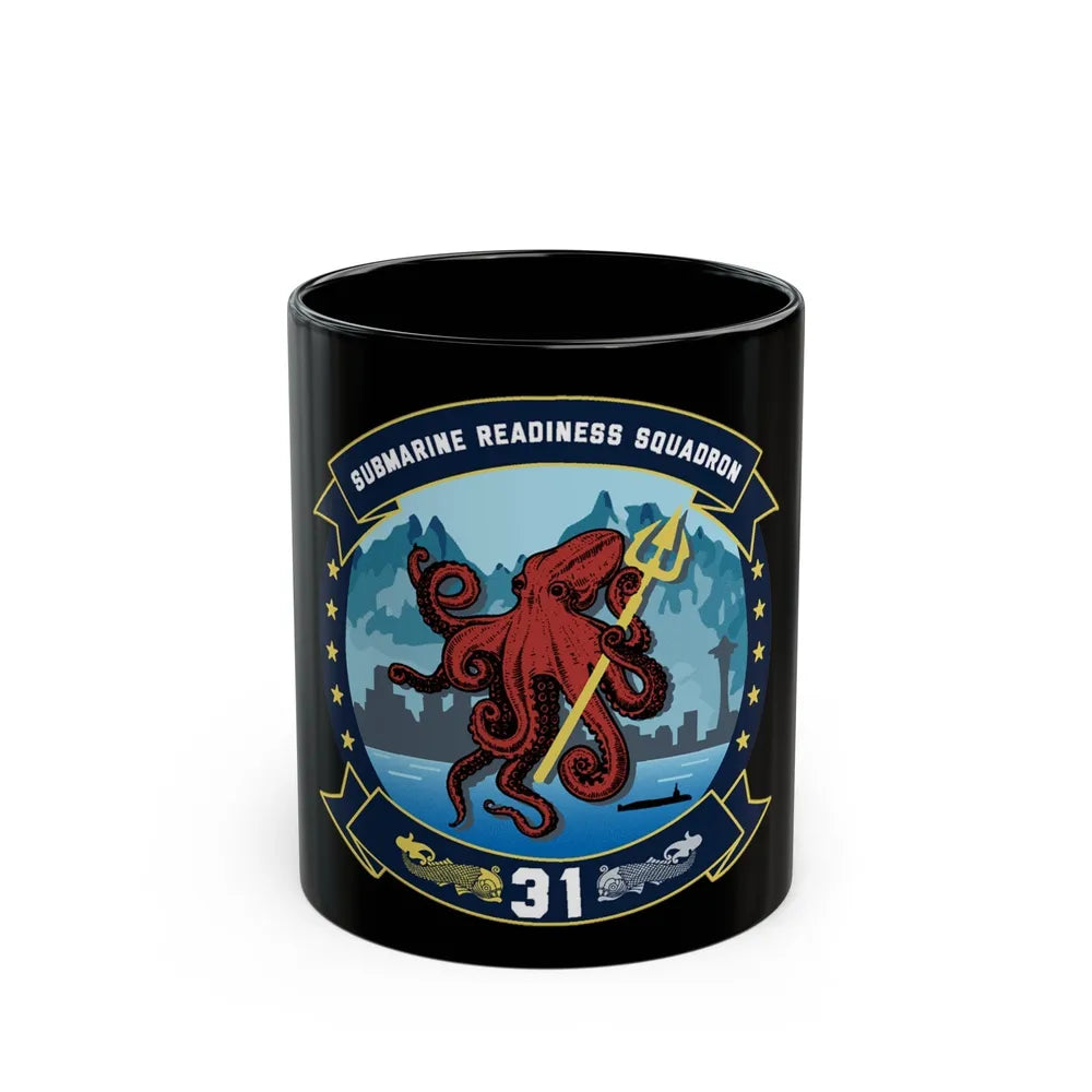 Submarine Readiness Squadron 31 (U.S. Navy) Black Coffee Mug-11oz-Go Mug Yourself