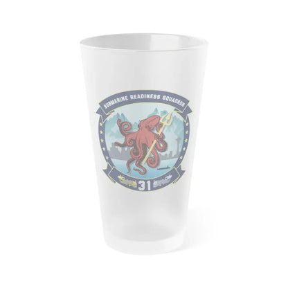 Submarine Readiness Squadron 31 (U.S. Navy) Frosted Pint Glass 16oz Default Title - Go Mug Yourself