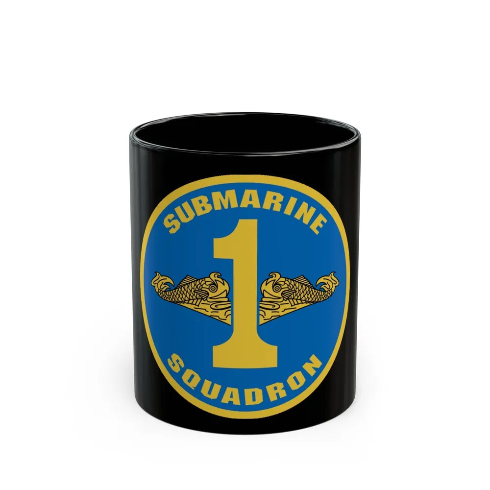 Submarine Squadron 1 (U.S. Navy) Black Coffee Mug-11oz-Go Mug Yourself