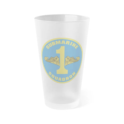 Submarine Squadron 1 (U.S. Navy) Frosted Pint Glass 16oz-Go Mug Yourself