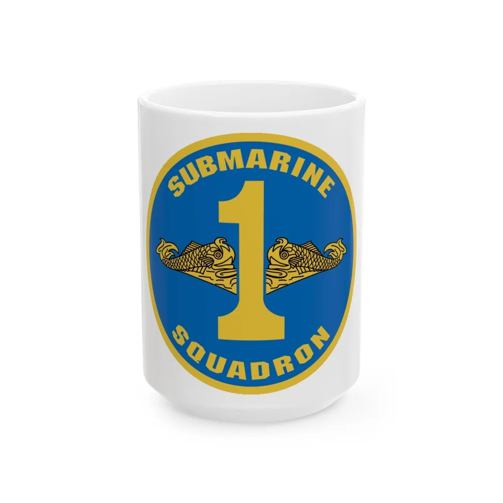 Submarine Squadron 1 (U.S. Navy) White Coffee Mug-15oz-Go Mug Yourself