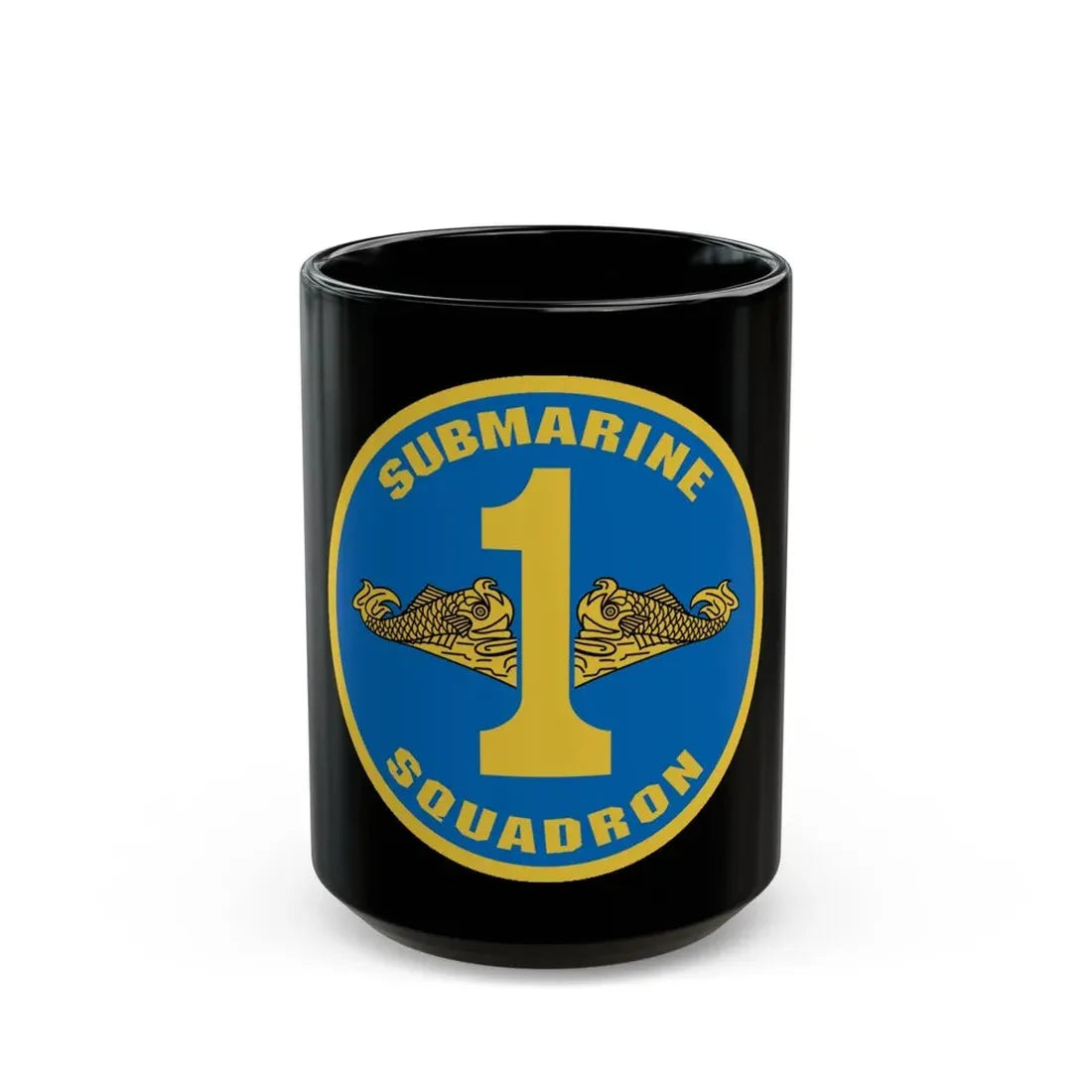 Submarine Squadron 1 (U.S. Navy) Black Coffee Mug 15oz - Go Mug Yourself