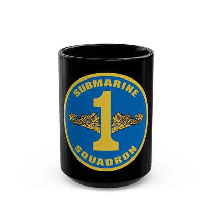 Submarine Squadron 1 (U.S. Navy) Black Coffee Mug 15oz - Go Mug Yourself