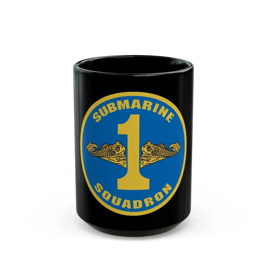 Submarine Squadron 1 (U.S. Navy) Black Coffee Mug 15oz - Go Mug Yourself