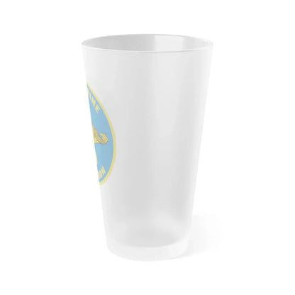 Submarine Squadron 1 (U.S. Navy) Frosted Pint Glass 16oz - Go Mug Yourself