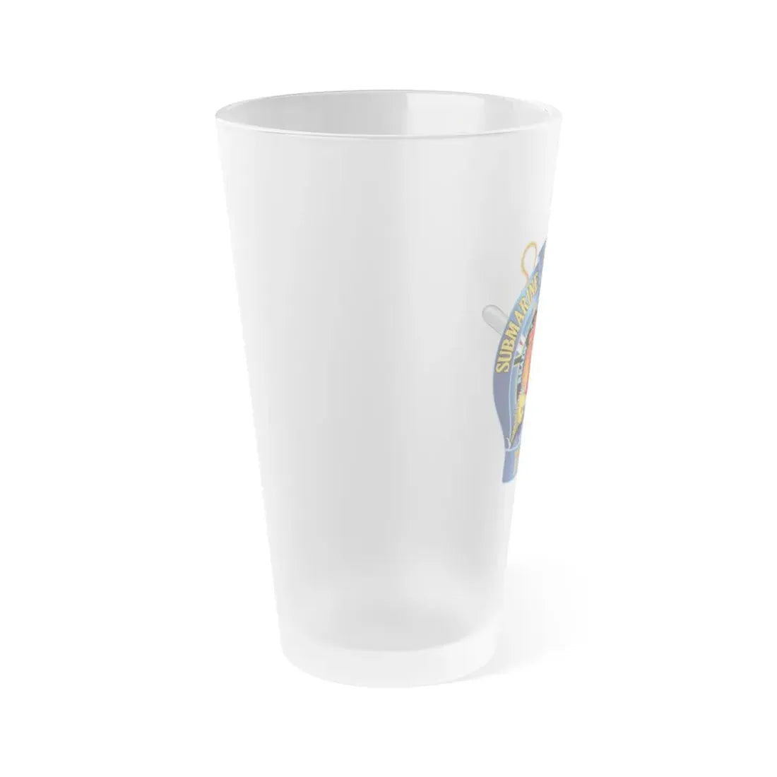 Submarine Squadron 12 (U.S. Navy) Frosted Pint Glass 16oz - Go Mug Yourself