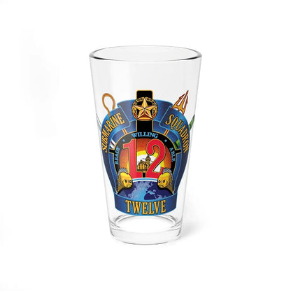 Submarine Squadron 12 (U.S. Navy) Pint Glass 16oz 16oz - Go Mug Yourself