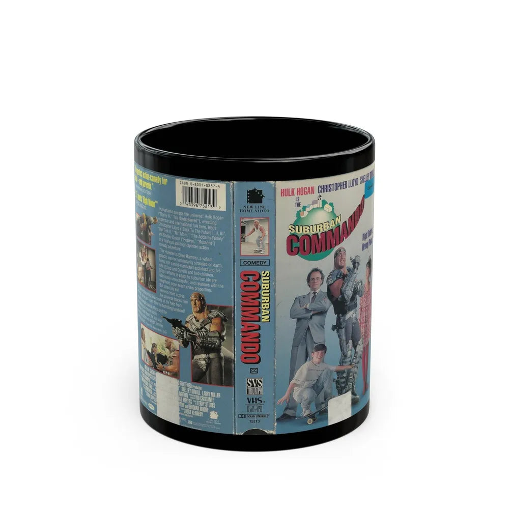 SUBURBAN COMMANDO HULK HOGAN (VHS COVER) - Black Coffee Mug-11oz-Go Mug Yourself