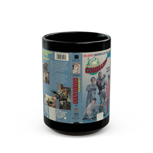 SUBURBAN COMMANDO HULK HOGAN (VHS COVER) - Black Coffee Mug-15oz-Go Mug Yourself