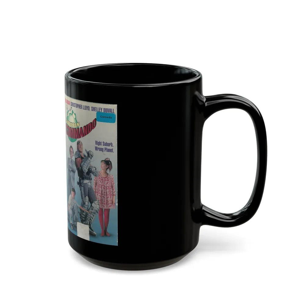 SUBURBAN COMMANDO HULK HOGAN (VHS COVER) - Black Coffee Mug-Go Mug Yourself