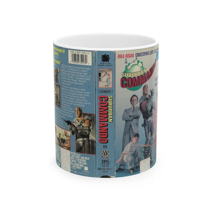 SUBURBAN COMMANDO HULK HOGAN (VHS COVER) - White Coffee Mug-11oz-Go Mug Yourself