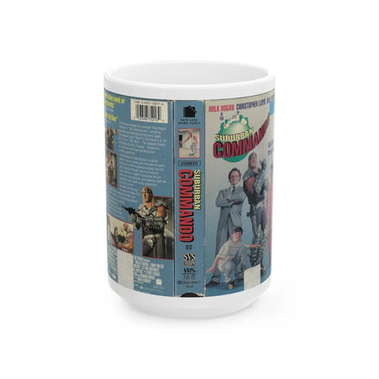 SUBURBAN COMMANDO HULK HOGAN (VHS COVER) - White Coffee Mug-15oz-Go Mug Yourself