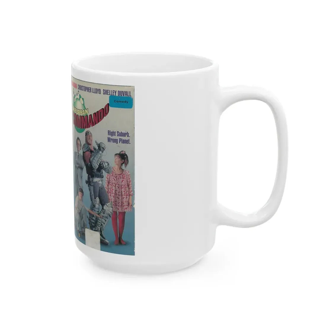 SUBURBAN COMMANDO HULK HOGAN (VHS COVER) - White Coffee Mug - Go Mug Yourself