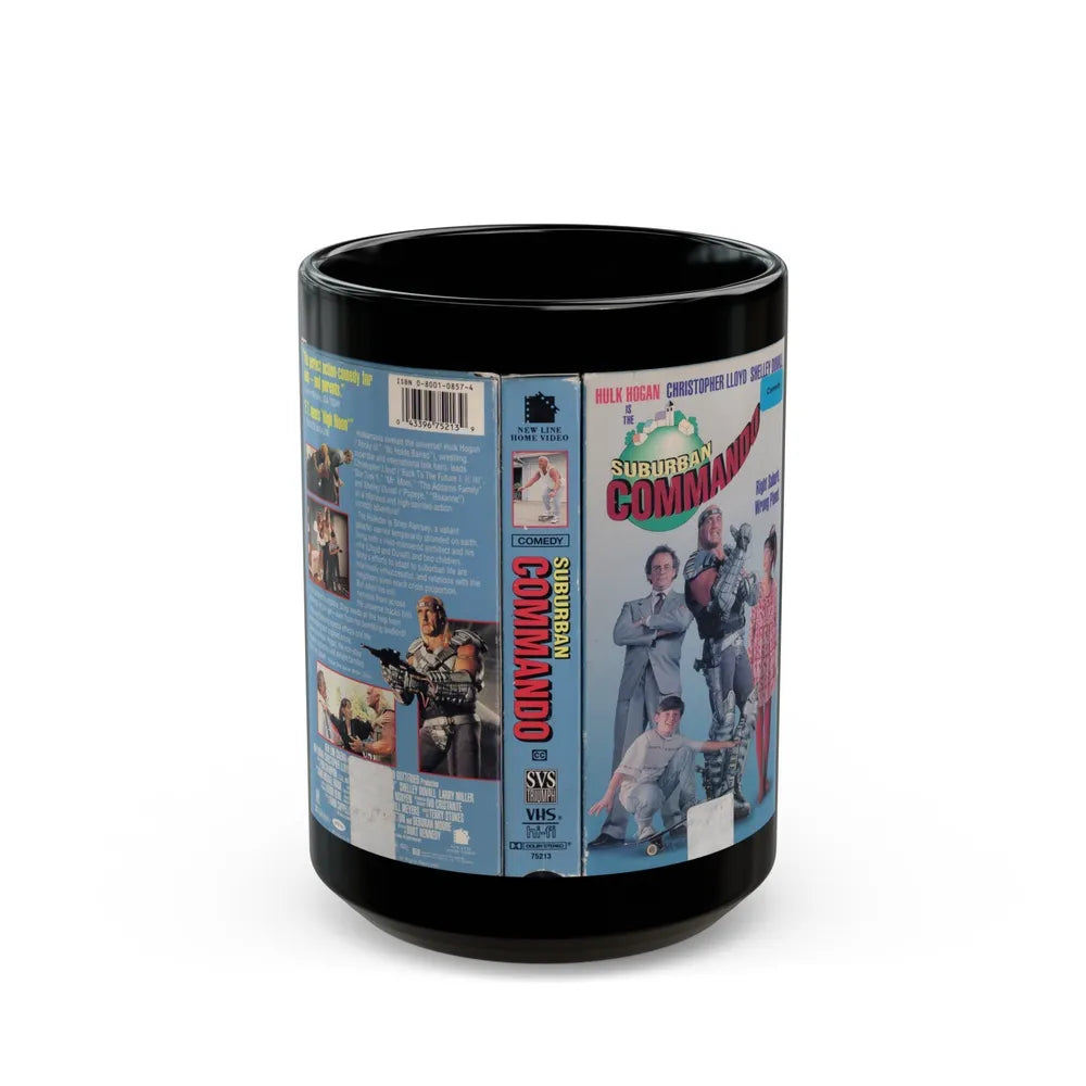 SUBURBAN COMMANDO (VHS COVER) - Black Coffee Mug-15oz-Go Mug Yourself