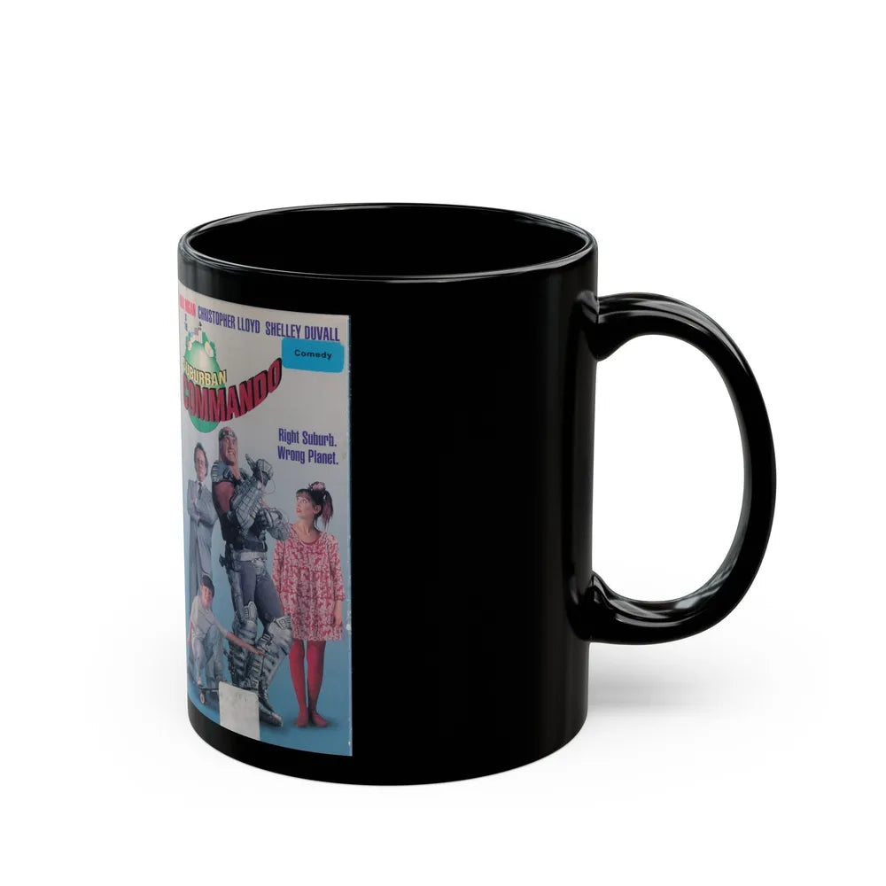 SUBURBAN COMMANDO (VHS COVER) - Black Coffee Mug-Go Mug Yourself