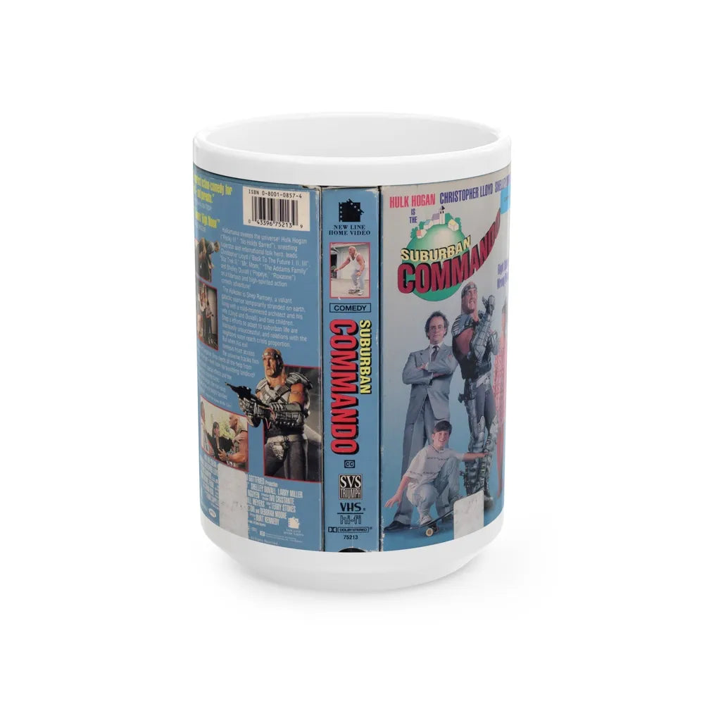 SUBURBAN COMMANDO (VHS COVER) - White Coffee Mug-15oz-Go Mug Yourself