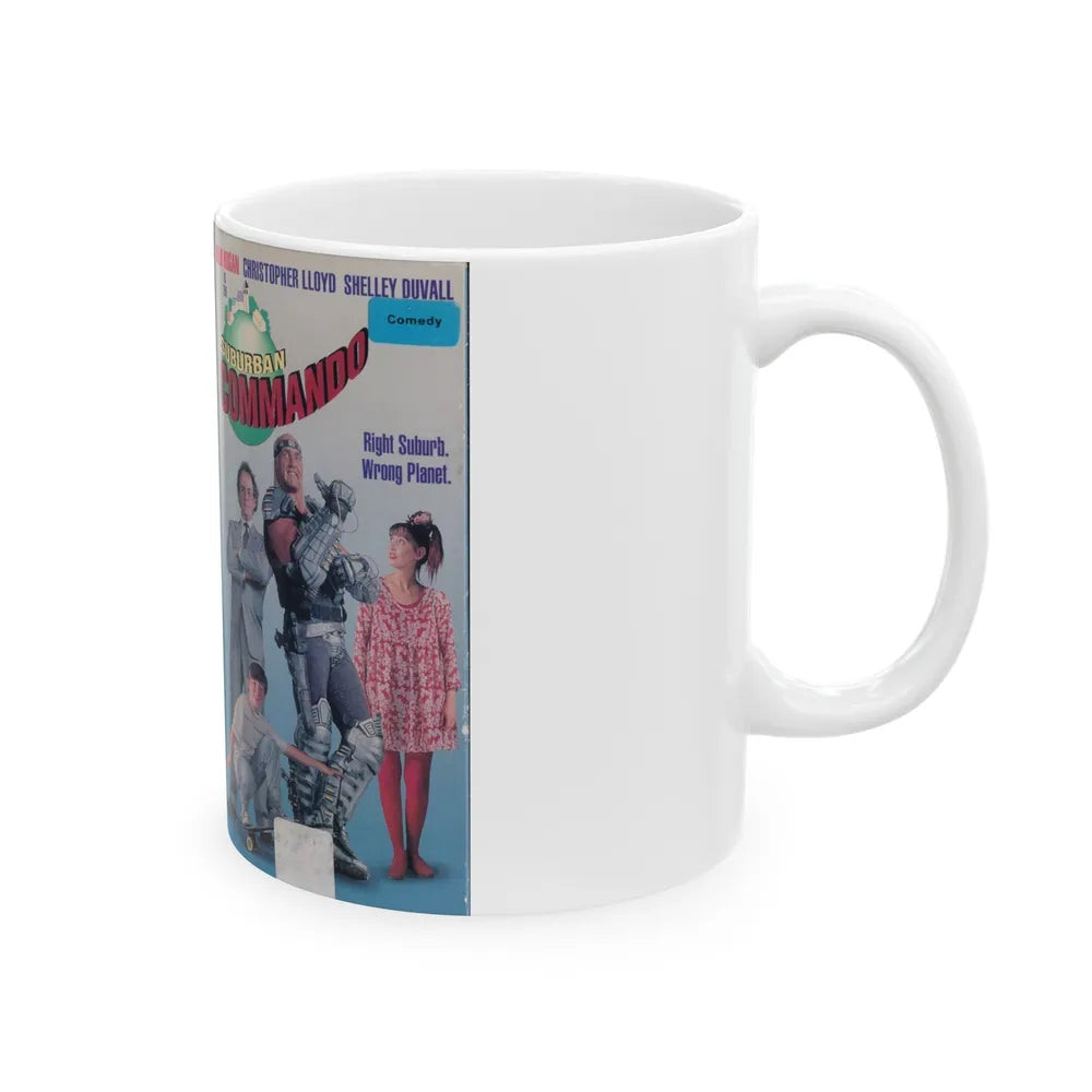 SUBURBAN COMMANDO (VHS COVER) - White Coffee Mug-Go Mug Yourself