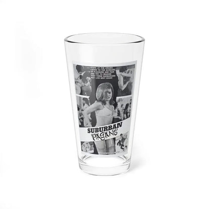 SUBURBAN PAGANS 1968 Movie Poster - Pint Glass 16oz 16oz - Go Mug Yourself