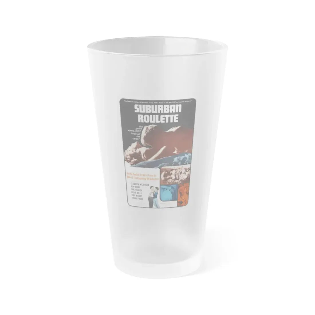 SUBURBAN ROULETTE 1968 Movie Poster - Frosted Pint Glass 16oz Default Title - Go Mug Yourself