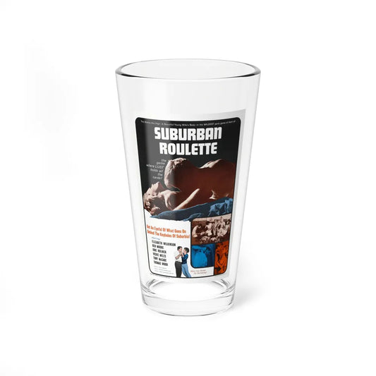 SUBURBAN ROULETTE 1968 Movie Poster - Pint Glass 16oz-16oz-Go Mug Yourself