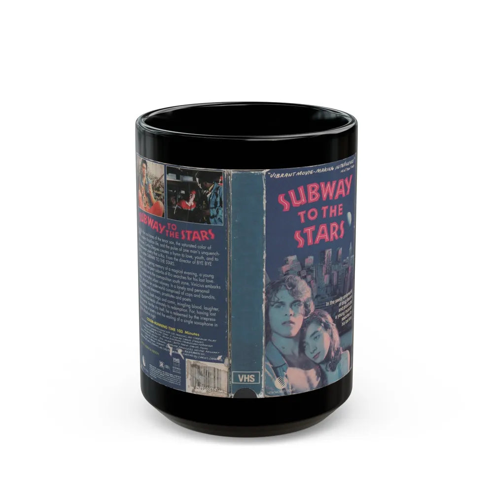 SUBWAY TO THE STARS (VHS COVER) - Black Coffee Mug-15oz-Go Mug Yourself