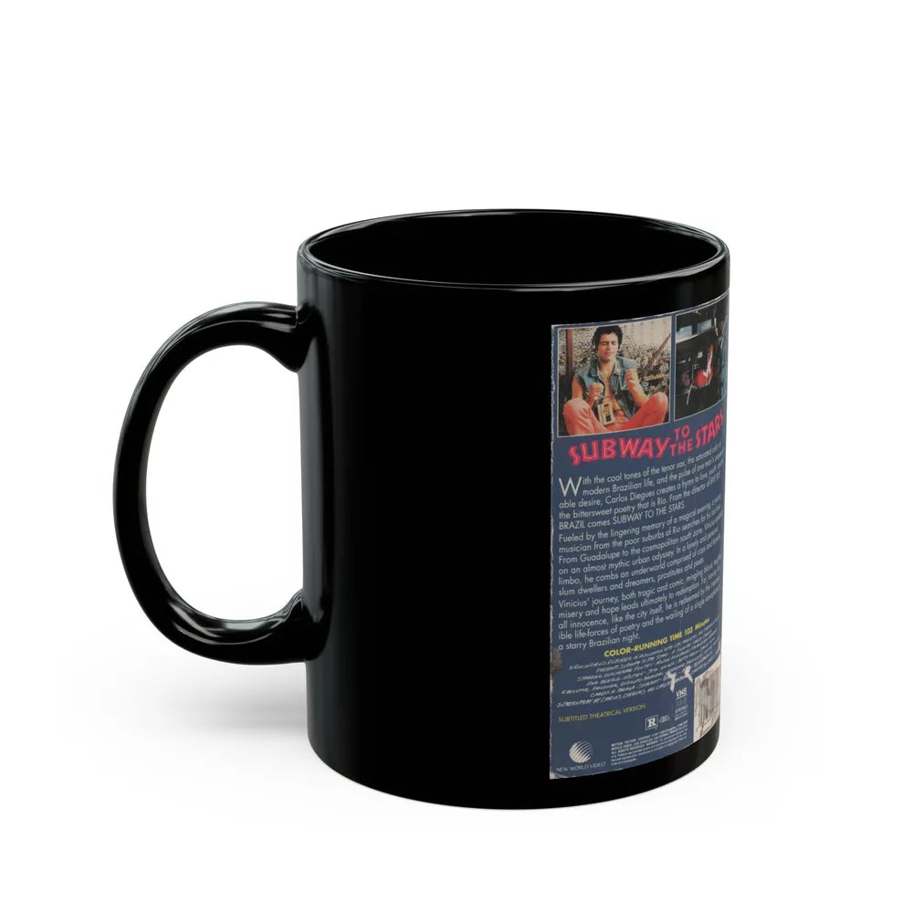 SUBWAY TO THE STARS (VHS COVER) - Black Coffee Mug-Go Mug Yourself