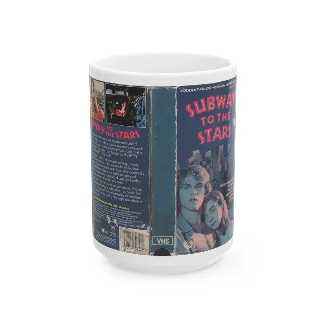 SUBWAY TO THE STARS (VHS COVER) - White Coffee Mug 15oz - Go Mug Yourself