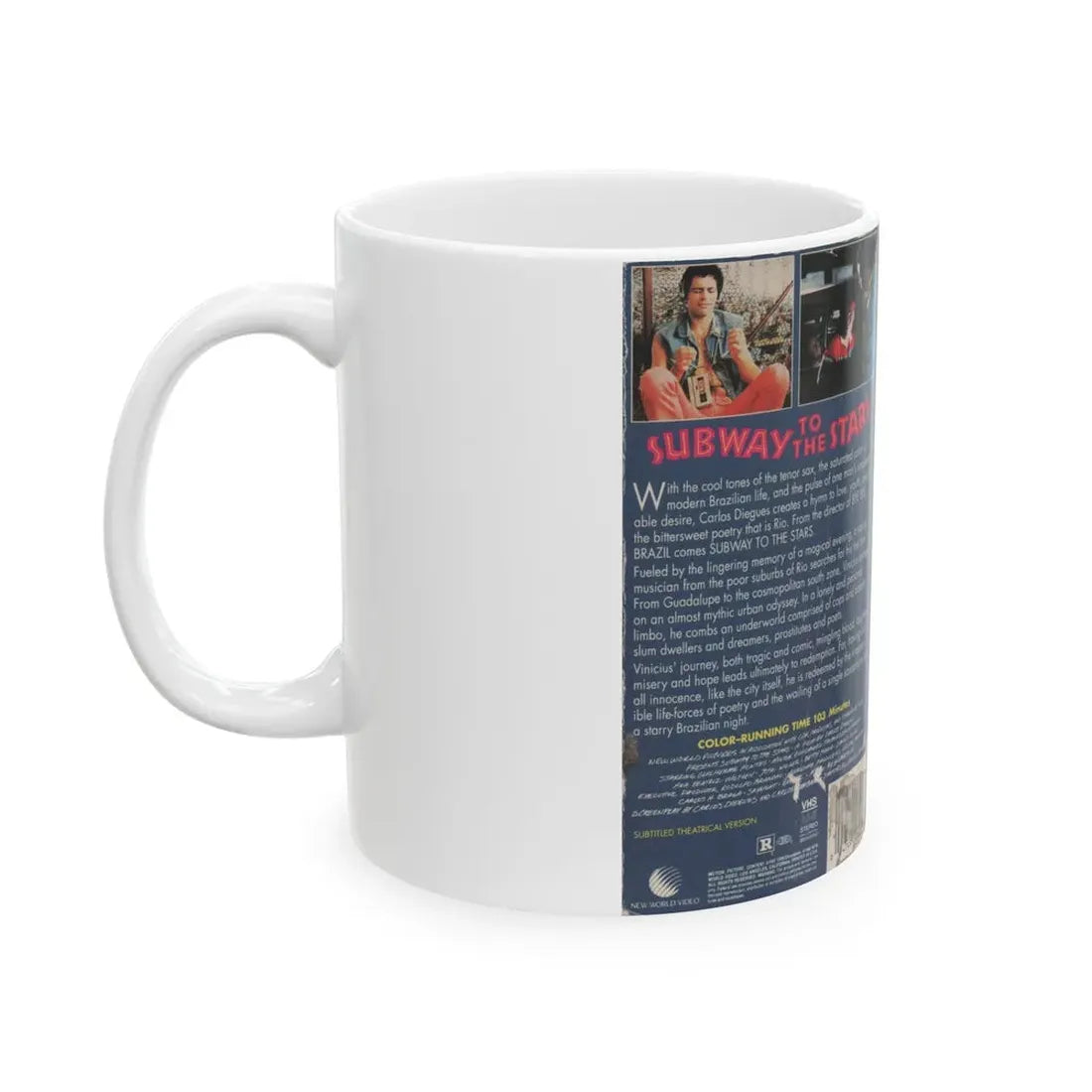 SUBWAY TO THE STARS (VHS COVER) - White Coffee Mug - Go Mug Yourself