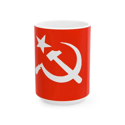 SUCI flag (India) White Coffee Mug 15oz - Go Mug Yourself