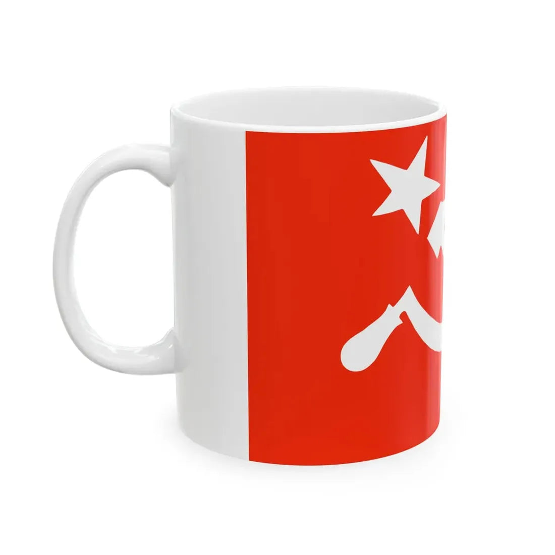 SUCI flag (India) White Coffee Mug - Go Mug Yourself