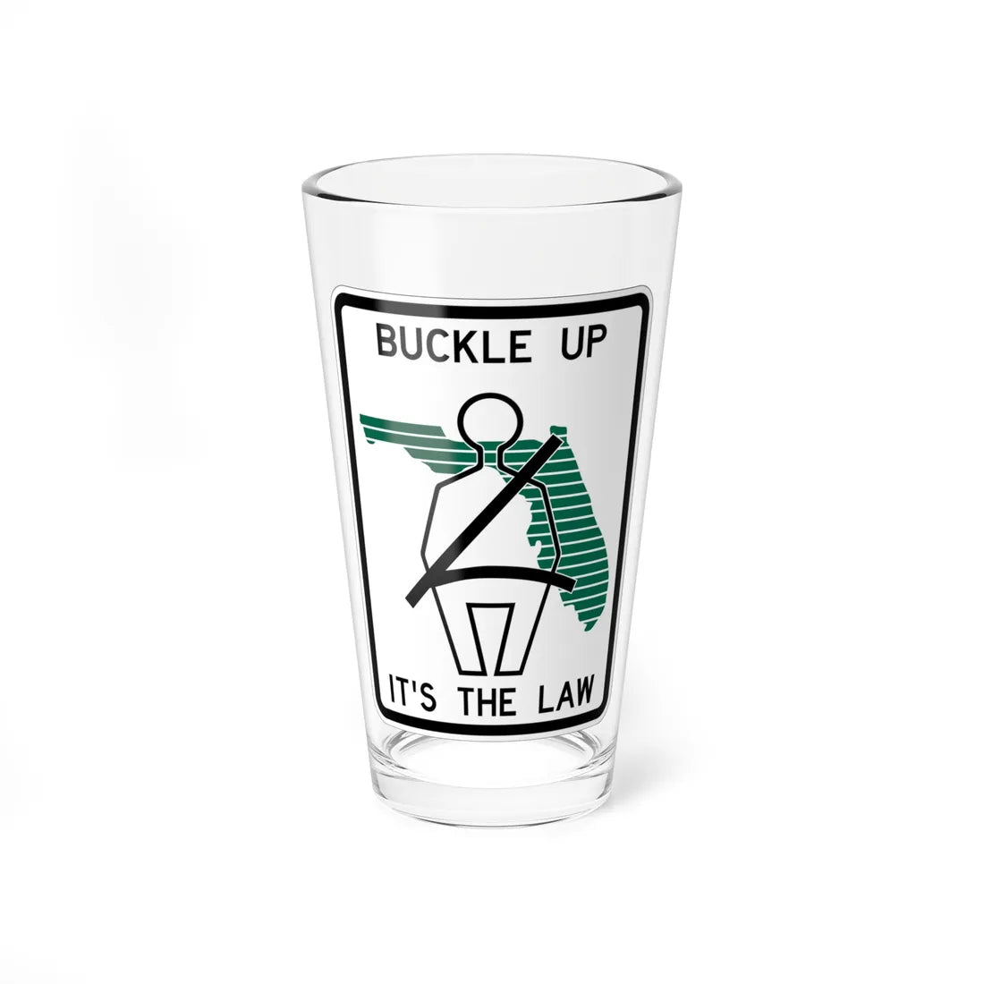 suckle up ts THE LAW J FDOT Road sign FTP-46-04 (Florida) (Road Sign) Pint Glass 16oz 16oz - Go Mug Yourself