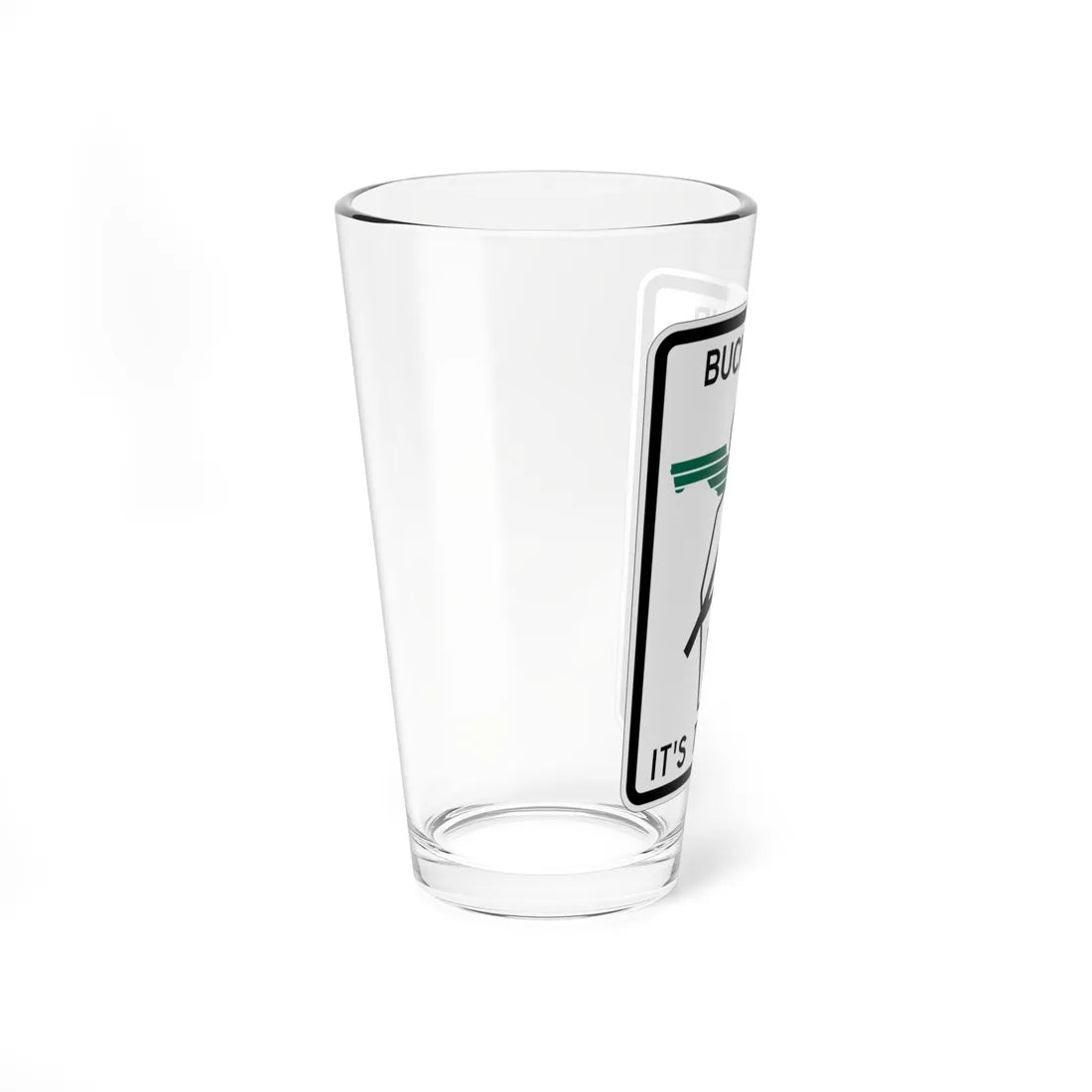 suckle up ts THE LAW J FDOT Road sign FTP-46-04 (Florida) (Road Sign) Pint Glass 16oz - Go Mug Yourself