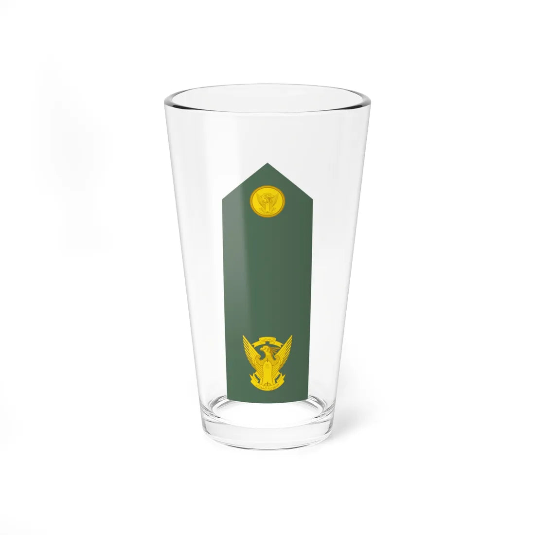 Sudan Army   OF03 (Sudan) (Military Rank) Pint Glass 16oz 16oz - Go Mug Yourself