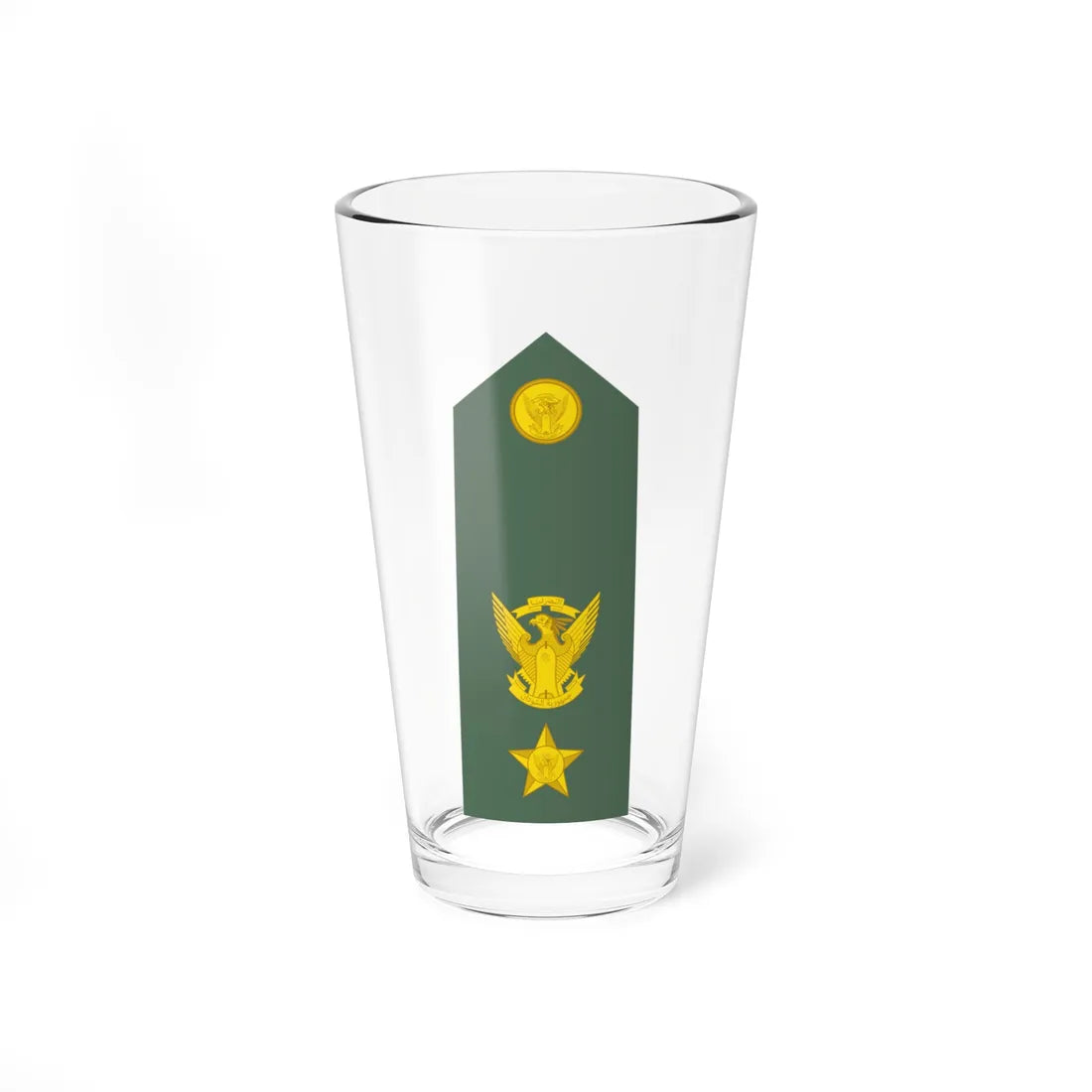 Sudan Army   OF04 (Sudan) (Military Rank) Pint Glass 16oz 16oz - Go Mug Yourself