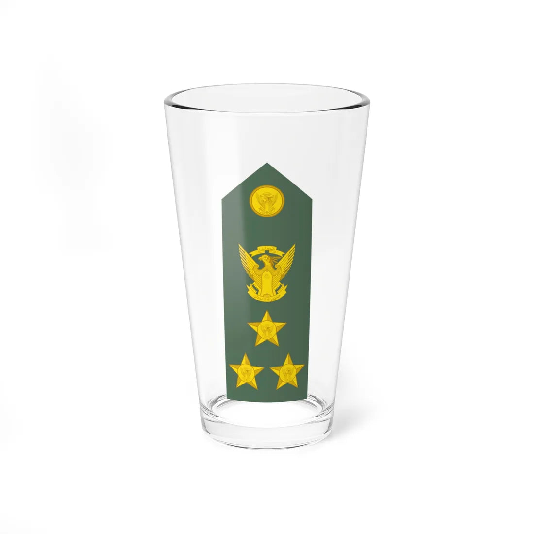 Sudan Army   OF06 (Sudan) (Military Rank) Pint Glass 16oz 16oz - Go Mug Yourself