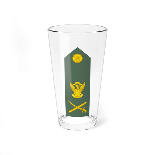 Sudan Army   OF07 (Sudan) (Military Rank) Pint Glass 16oz 16oz - Go Mug Yourself