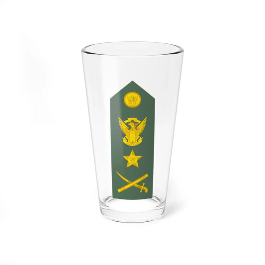 Sudan Army   OF08 (Sudan) (Military Rank) Pint Glass 16oz 16oz - Go Mug Yourself