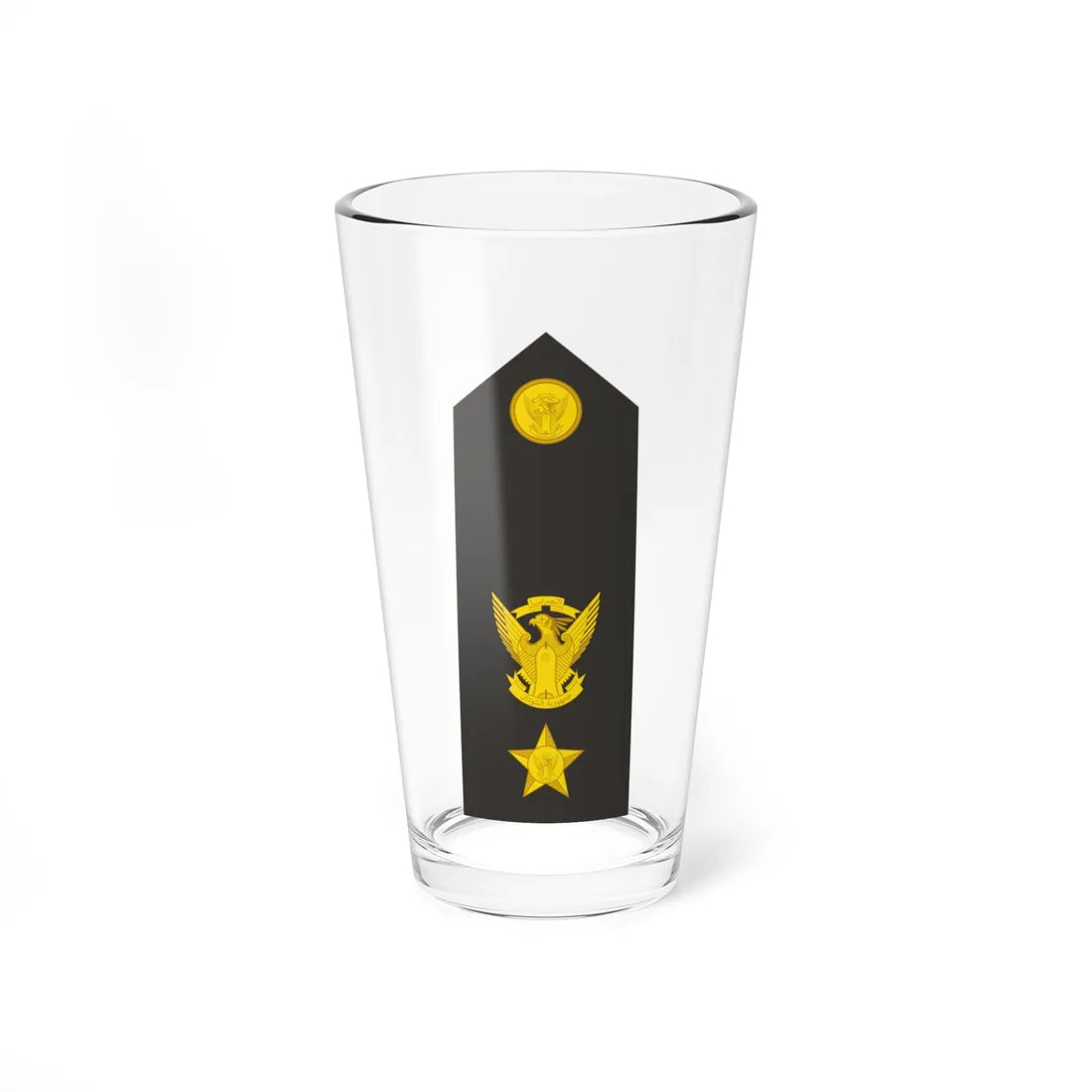 Sudan Navy   OF04 (Sudan) (Military Rank) Pint Glass 16oz 16oz - Go Mug Yourself