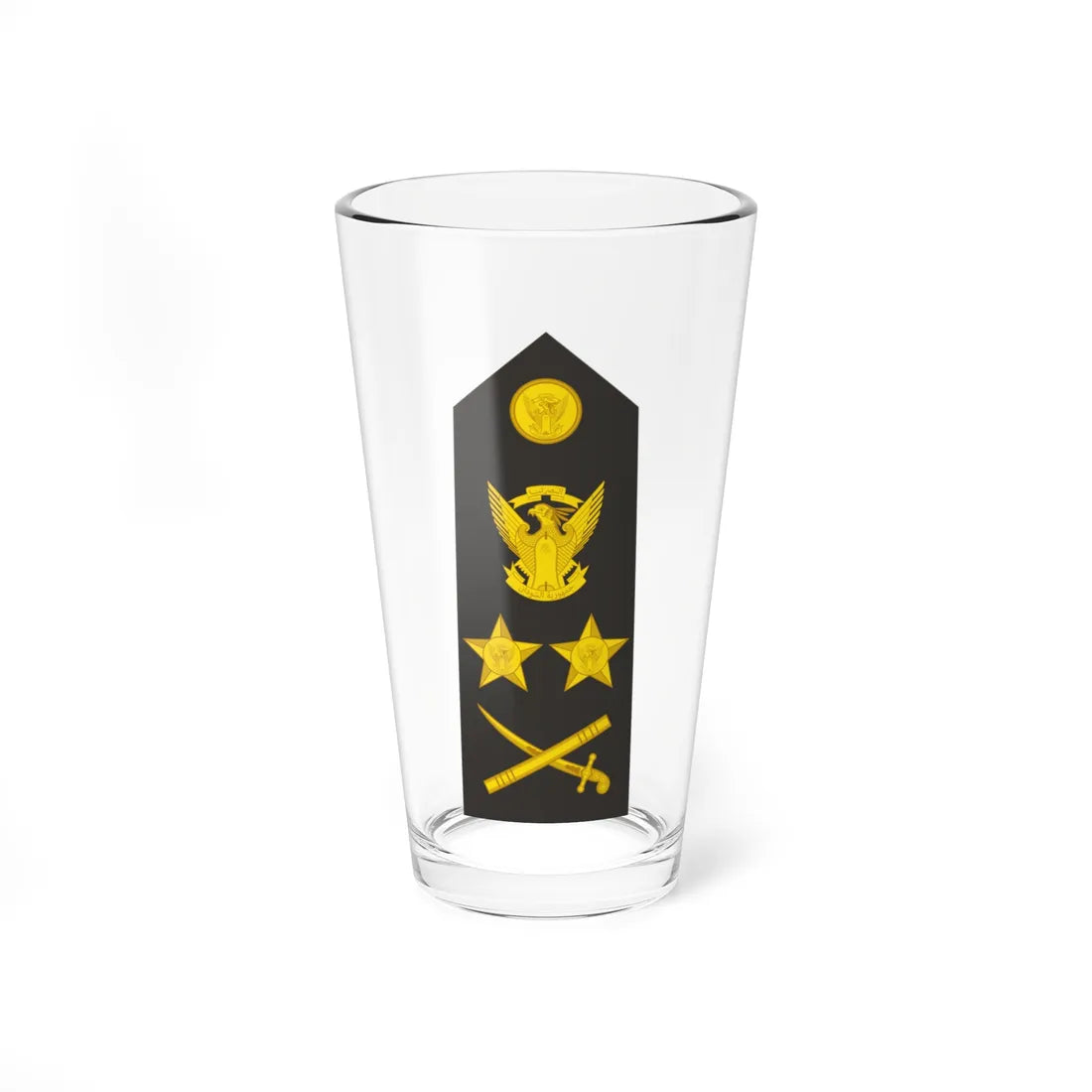 Sudan Navy   OF09 (Sudan) (Military Rank) Pint Glass 16oz - Go Mug Yourself