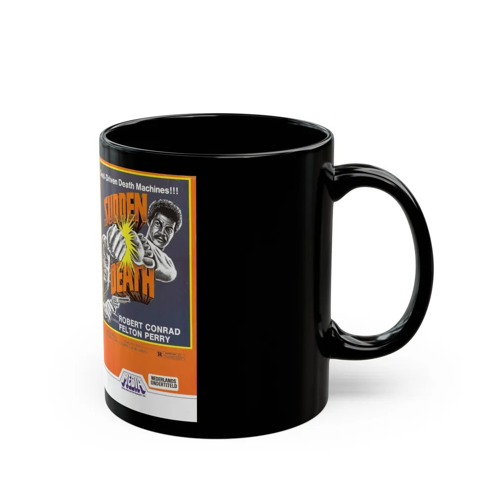 SUDDEN DEATH MEDIA (VHS COVER) - Black Coffee Mug-Go Mug Yourself