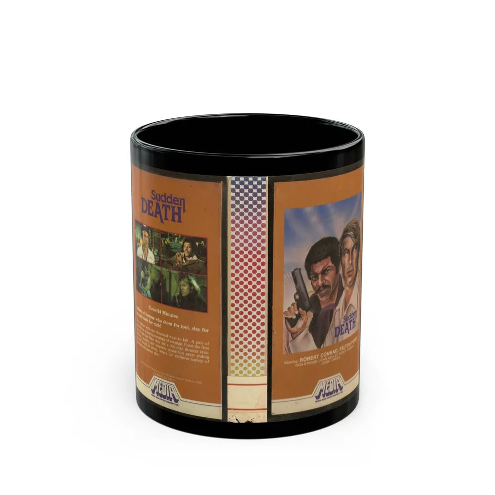 SUDDEN DEATH (VHS COVER) - Black Coffee Mug-11oz-Go Mug Yourself