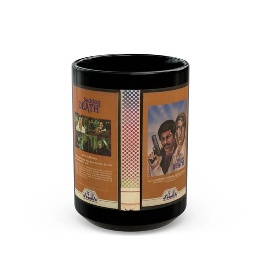 SUDDEN DEATH (VHS COVER) - Black Coffee Mug-15oz-Go Mug Yourself