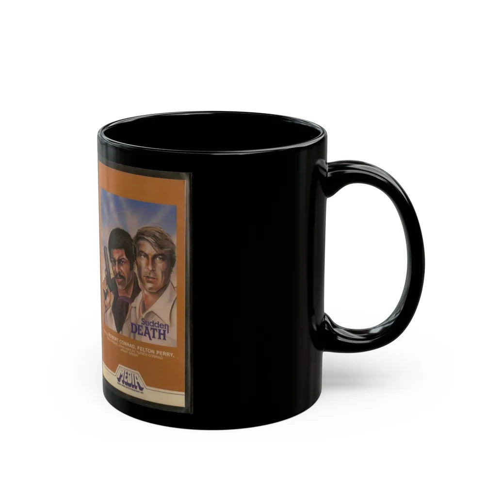 SUDDEN DEATH (VHS COVER) - Black Coffee Mug-Go Mug Yourself