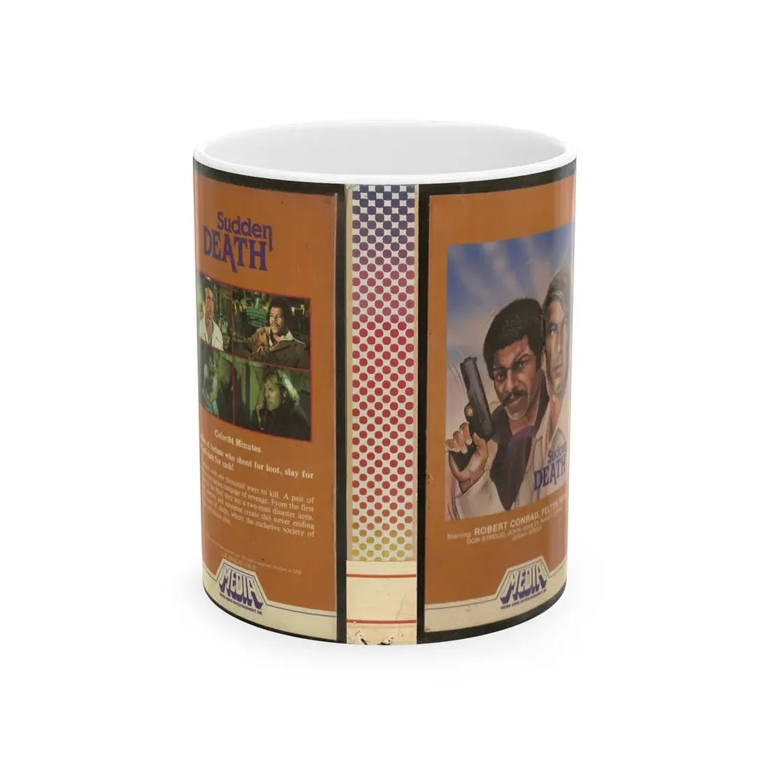 SUDDEN DEATH (VHS COVER) - White Coffee Mug 11oz - Go Mug Yourself