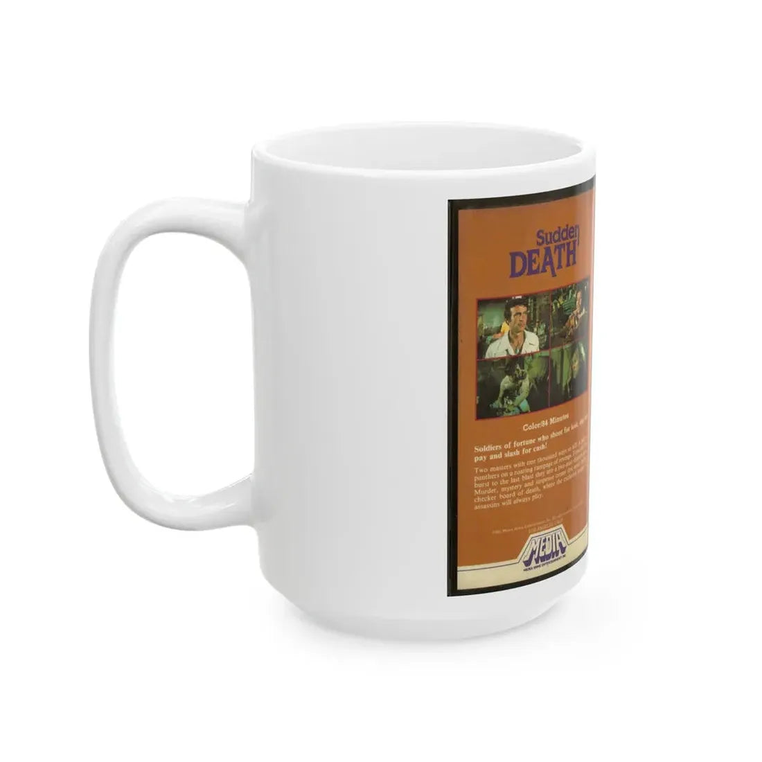 SUDDEN DEATH (VHS COVER) - White Coffee Mug - Go Mug Yourself