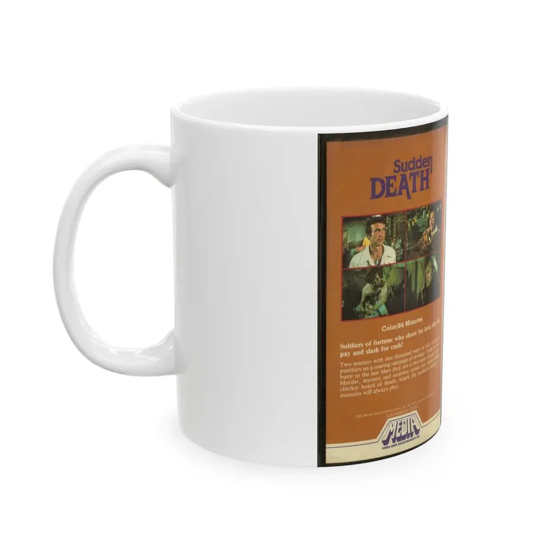 SUDDEN DEATH (VHS COVER) - White Coffee Mug - Go Mug Yourself