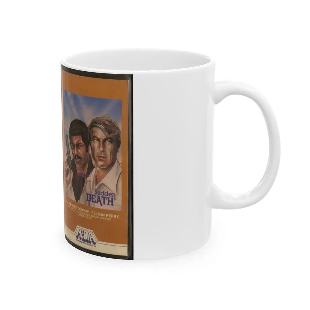 SUDDEN DEATH (VHS COVER) - White Coffee Mug-Go Mug Yourself