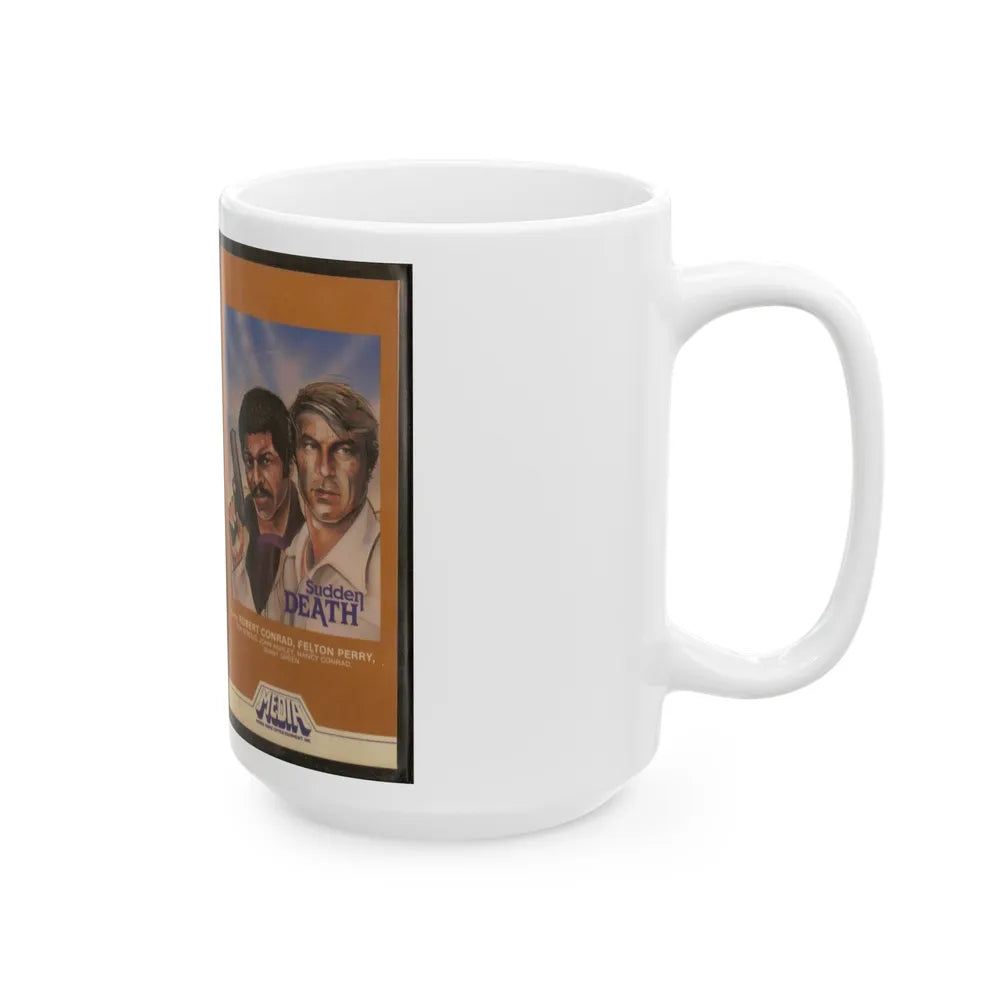 SUDDEN DEATH (VHS COVER) - White Coffee Mug-Go Mug Yourself